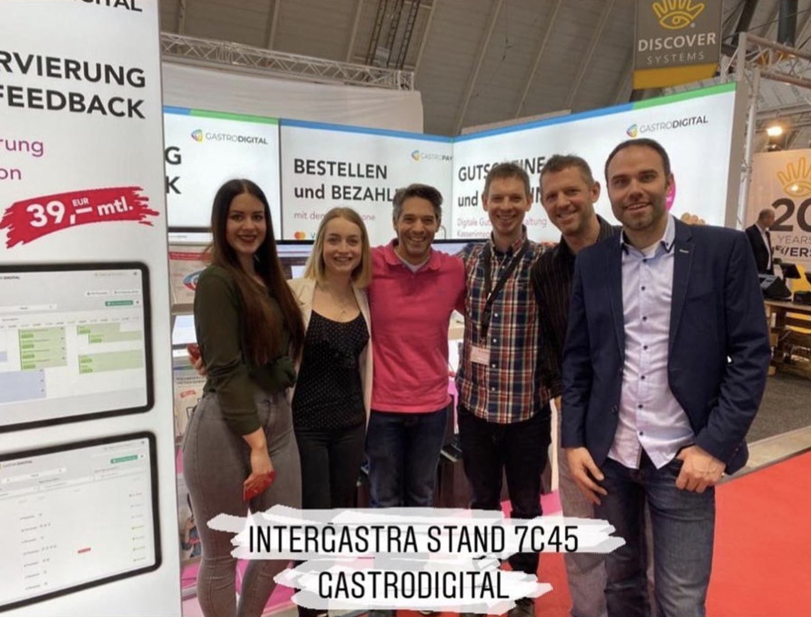 Messeteam - unsere Mitarbeiter auf der Intergastra am Messestand